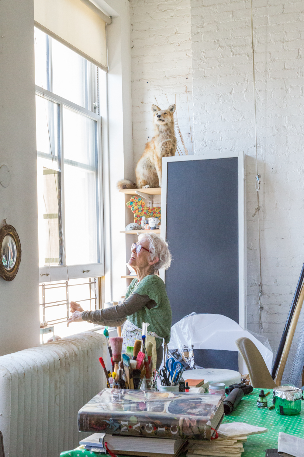 free_gift-8750 Joan Jonas, Soho, loft, painting, inspiration, salad for president